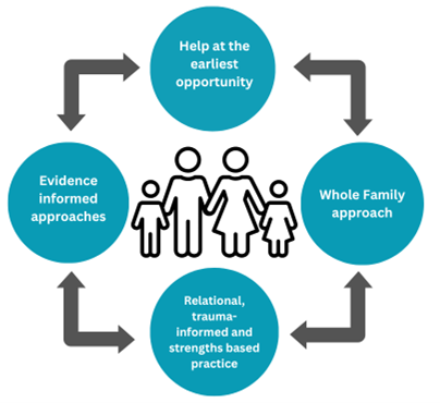 shared practice principles graphic chart