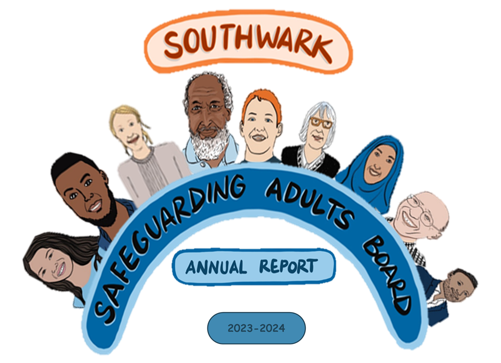SAB annual report 2023 - 2024 graphic image of a group of people
